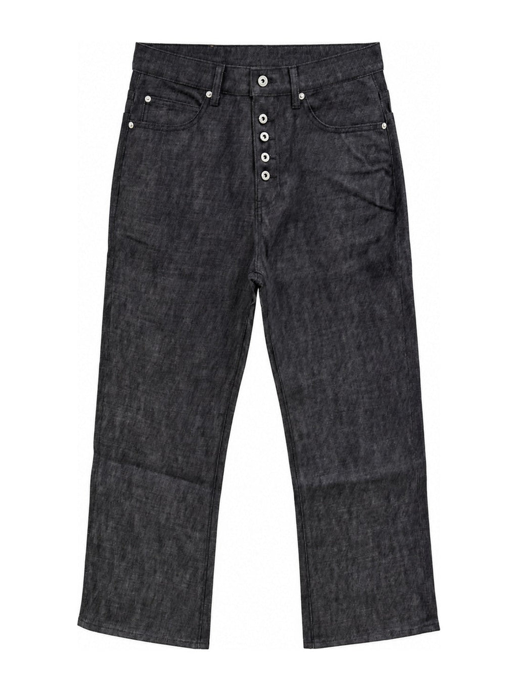 Raw Selvedge Bootcut Jeans - Button Fly