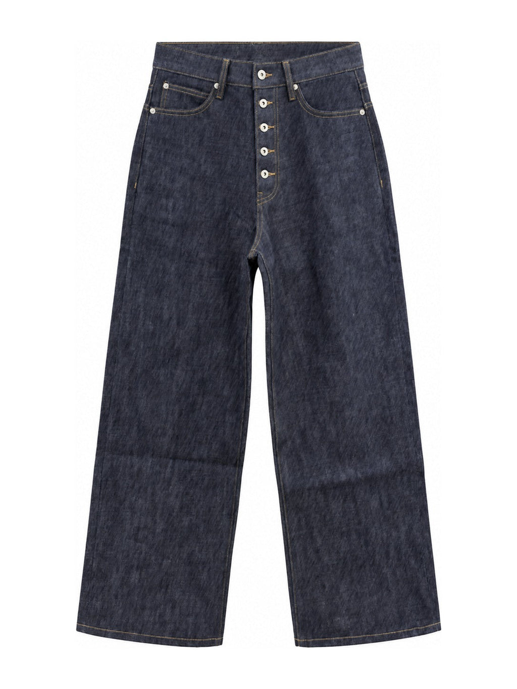 Raw Selvedge Bootcut Jeans - Button Fly