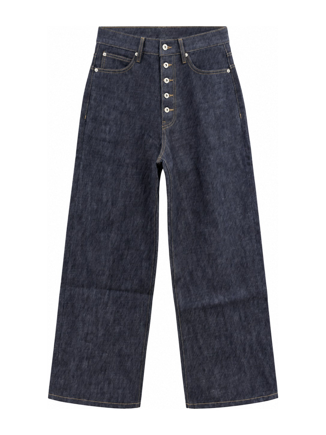 Raw Selvedge Bootcut Jeans - Button Fly