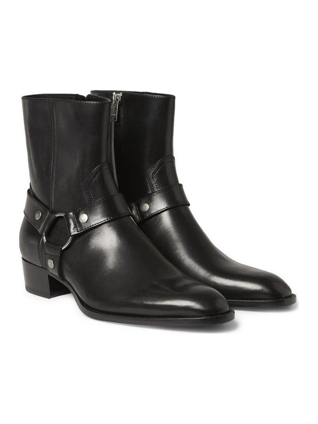 Leather Harness Boots
