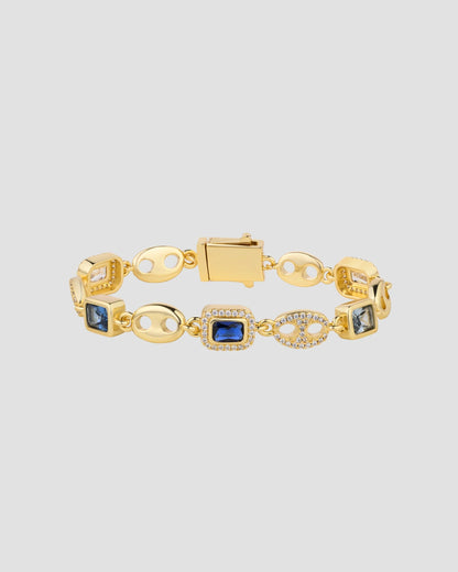 Diamond Gem Bracelet Gold
