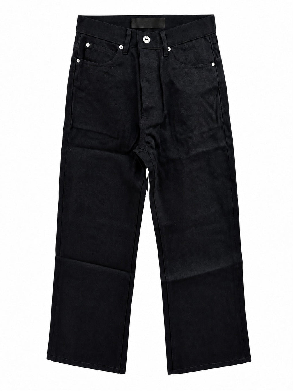 Raw Selvedge Bootcut Jeans - Black