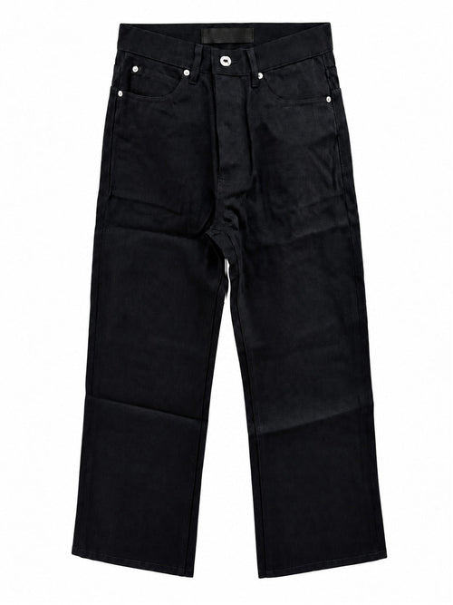 Raw Selvedge Bootcut Jeans - Black